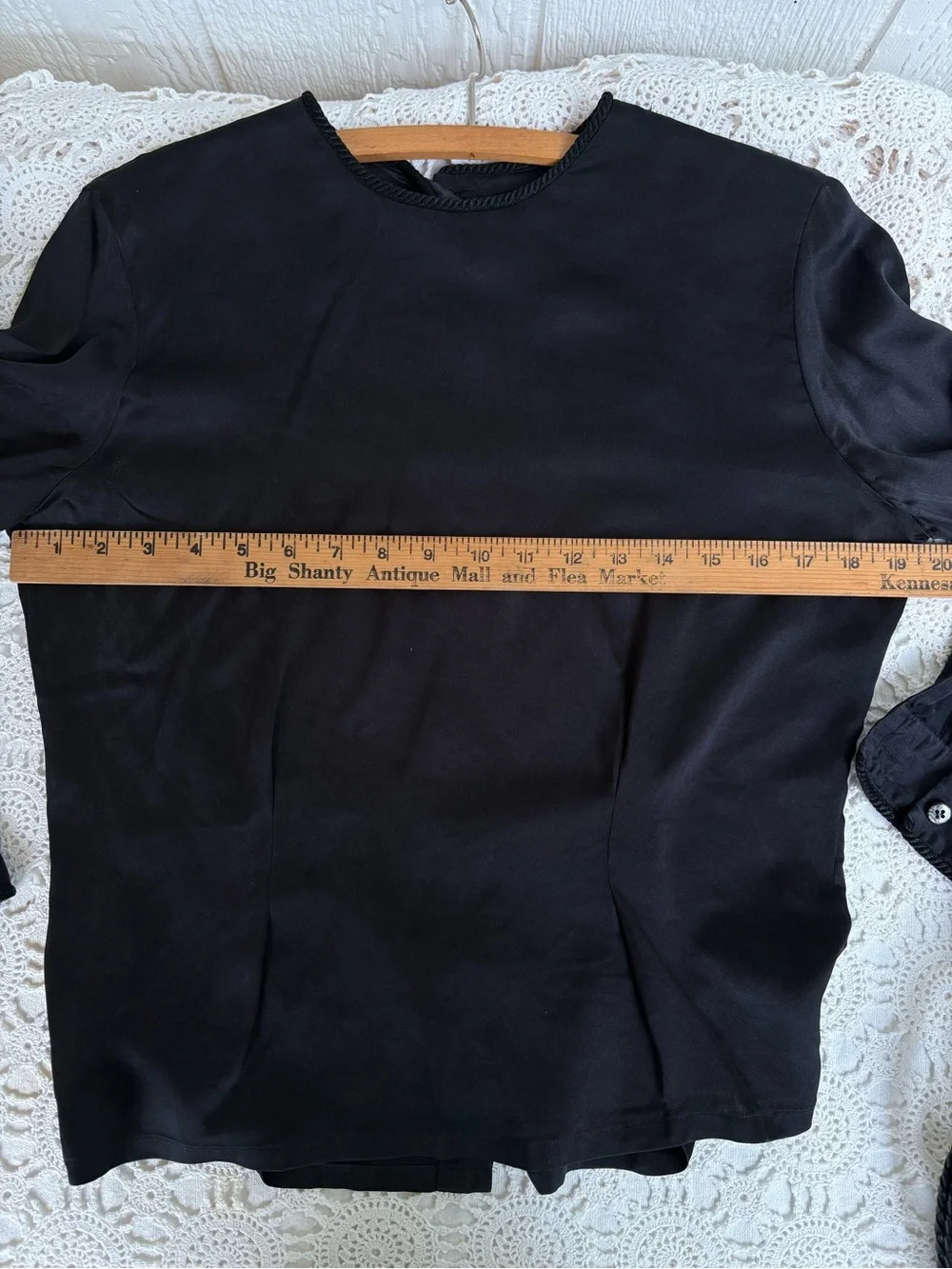 Black Silk Blouse 8 Petite Gorgeous